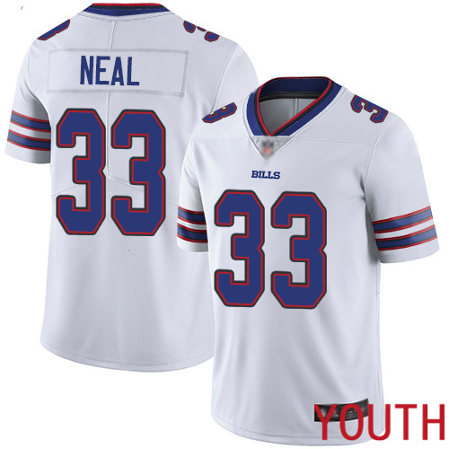 Youth Buffalo Bills #33 Siran Neal White Vapor Untouchable Limited Player NFL Jersey->youth nfl jersey->Youth Jersey